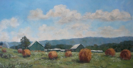 Hay Bales 16" x 22"